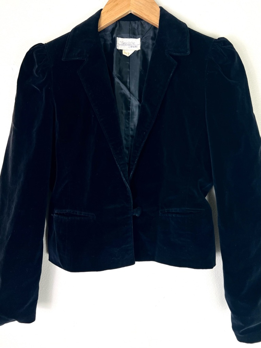 Vintage Viewpoint by Brooks Velvet Riding Jacket, Cropped Button Pockets Small - Picture 3 of 7